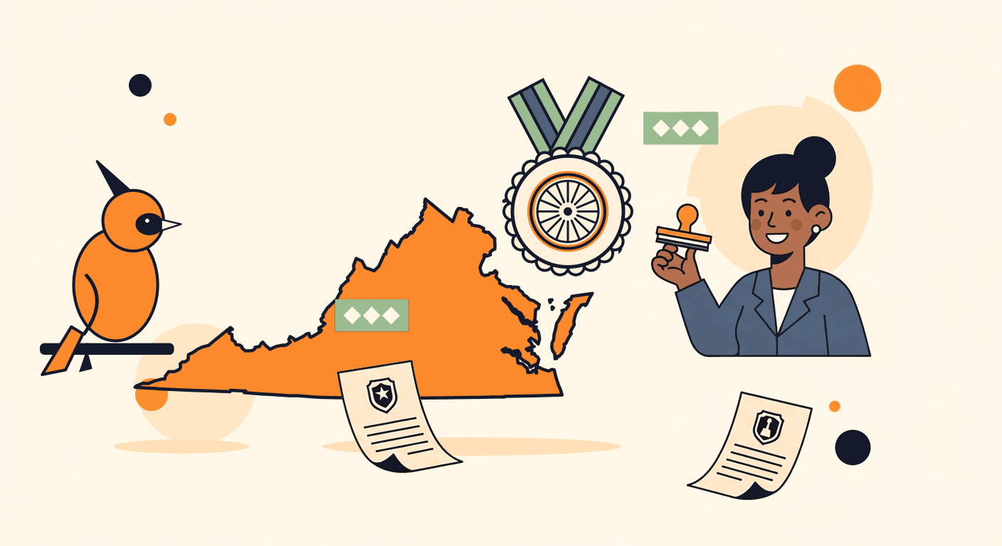 Online notary for Virginia city forms