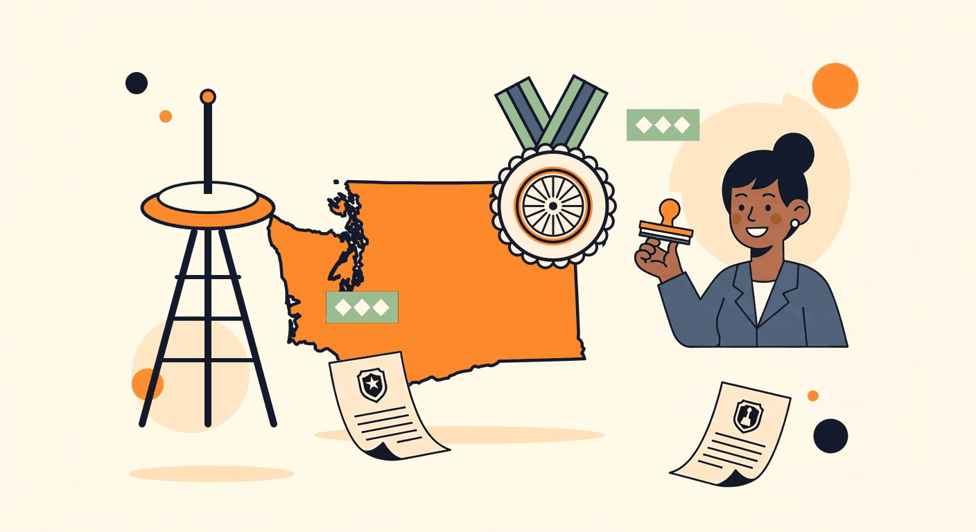 Online notary for Washington city forms