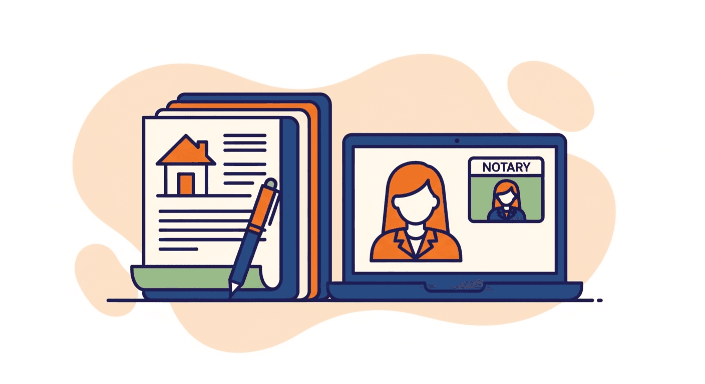 Remote online notarization of loan and mortgage documents