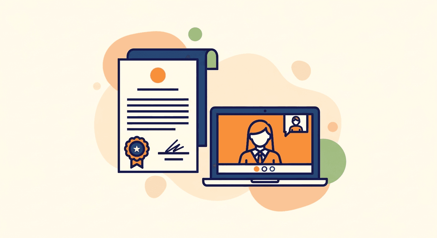 Notarizing a vital records application online
