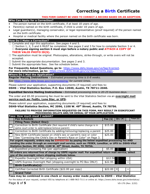 Correcting a Birth Certificate, Mills County form, first page