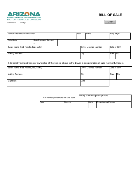 Bill of Sale 48-2004 first page