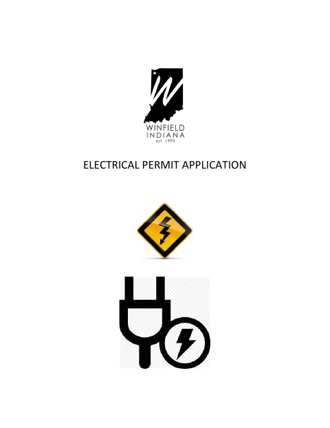 First page of the Electrical Permit Application