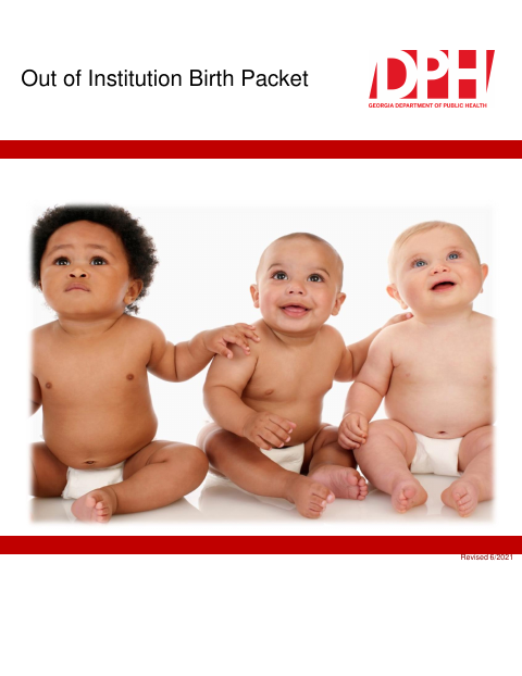 Out of Institution Birth Packet first page